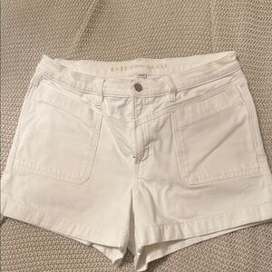 American Eagle Outfitters Women's Cream Jean Shorts